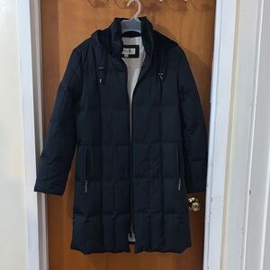 Liz Claiborne Long Length Black Puffer Coat